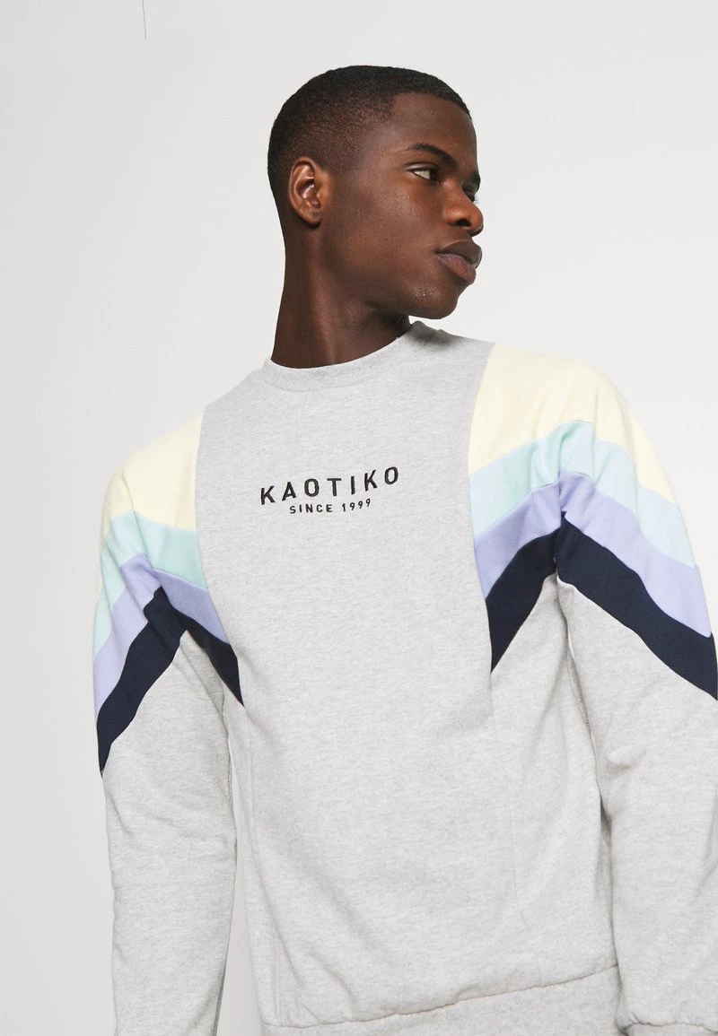 Kaotiko CREW SEATTLE - Sweatshirt - Grey/yellow/green/grape/navy - Unisex 6 Kaotiko CREW SEATTLE - Sweatshirt - Grey/yellow/green/grape/navy - Unisex – Bild 4