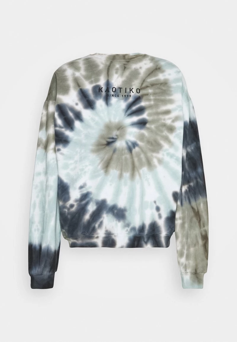 Kaotiko CREW TIE DYE ESPIRAL - Sweatshirt - Blue/white - Herren 3 Kaotiko CREW TIE DYE ESPIRAL - Sweatshirt - Blue/white - Herren