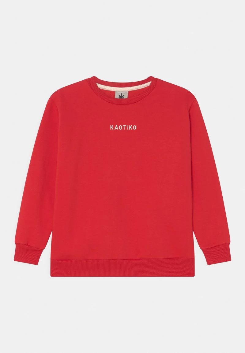 Kaotiko CREW BASIC UNISEX - Sweatshirt - Red 3 Kaotiko CREW BASIC UNISEX - Sweatshirt - Red