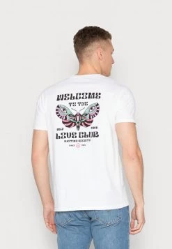 Kaotiko WASHED LOVE CLUB UNISEX - T-Shirt Print - White