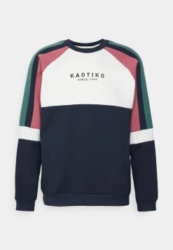 Kaotiko CREW DENVER - Sweatshirt - Navy/marfil/heura/burgundy - Herren -Kaotikoire Magasin c03e5b56721440348200c698c5500744