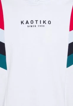Kaotiko SUD CAP EWAN - Sweatshirt - White/red/candy Blue - Herren -Kaotikoire Magasin c38afdc2d1b348eb95fc1f4fda434f03