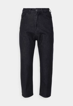 Kaotiko CROPPED UNISEX - Jeans Straight Leg - Denim Black