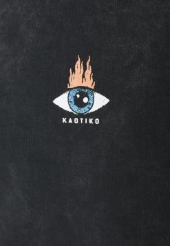 Kaotiko SUD CAP WASHED MOON SPHYNX UNISEX - Sweatshirt - Black -Kaotikoire Magasin c4a8ab042e1e48b99ab3ff36b62cd705