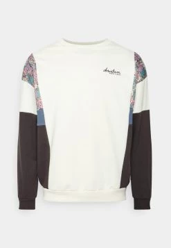 Kaotiko CREW BRUCE UNISEX - Sweatshirt - Marfil/prusia/grey