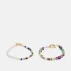 Fire & Glory LIZZO BRACELET 2 PACK - Armband - Gold-coloured/multi - Damen