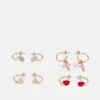 Fire & Glory - Damen FILI HOOP EARRINGS 4 PACK - Ohrringe - Gold-coloured/multi