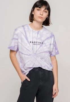 Kaotiko - Damen SPIRAL - T-Shirt Print - Grape