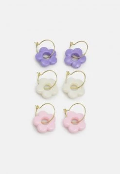 Fire & Glory - Damen KLIO EARRINGS 3 PACK - Ohrringe - Gold-coloured/multi-coloured