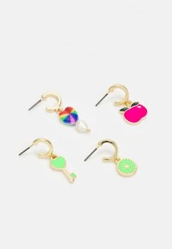 Fire & Glory - Damen LELIAN EARRINGS 4 PACK - Ohrringe - Gold-coloured/multi -Kaotikoire Magasin d1f7cc085d3947b6b03fd317f260e67a