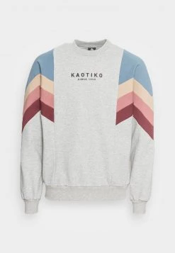 Kaotiko CREW SEATTLE UNISEX - Sweatshirt - Cement/blue/tierra -Kaotikoire Magasin d62348cef31e4cbda539ecb7fb2556e5