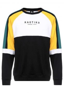 Kaotiko UNISEX - Sweatshirt - Black/white/yellow -Kaotikoire Magasin d7297e661077479b96d0539db4b8713e