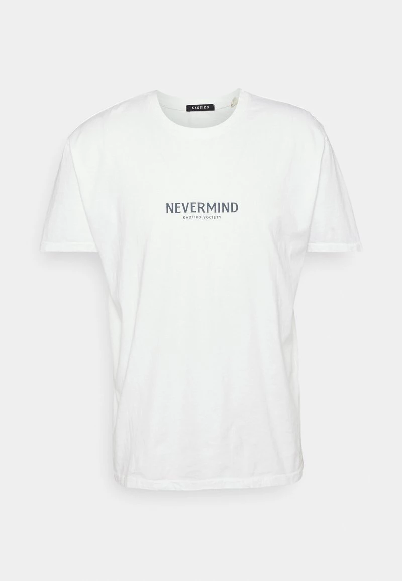 Kaotiko NEVERMIND UNISEX - T-Shirt Print - White 3 Kaotiko NEVERMIND UNISEX - T-Shirt Print - White