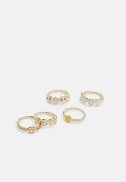 Fire & Glory - Damen FGSMILEY 5 PACK - Ring - Gold-coloured -Kaotikoire Magasin d7d9dbed341e4c4c96ce658e0ef8c21b