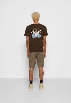 Kaotiko WASHED MOON SPHYNX UNISEX - T-Shirt Print - Brown -Kaotikoire Magasin da06e2588db044e798174f1ae869e220