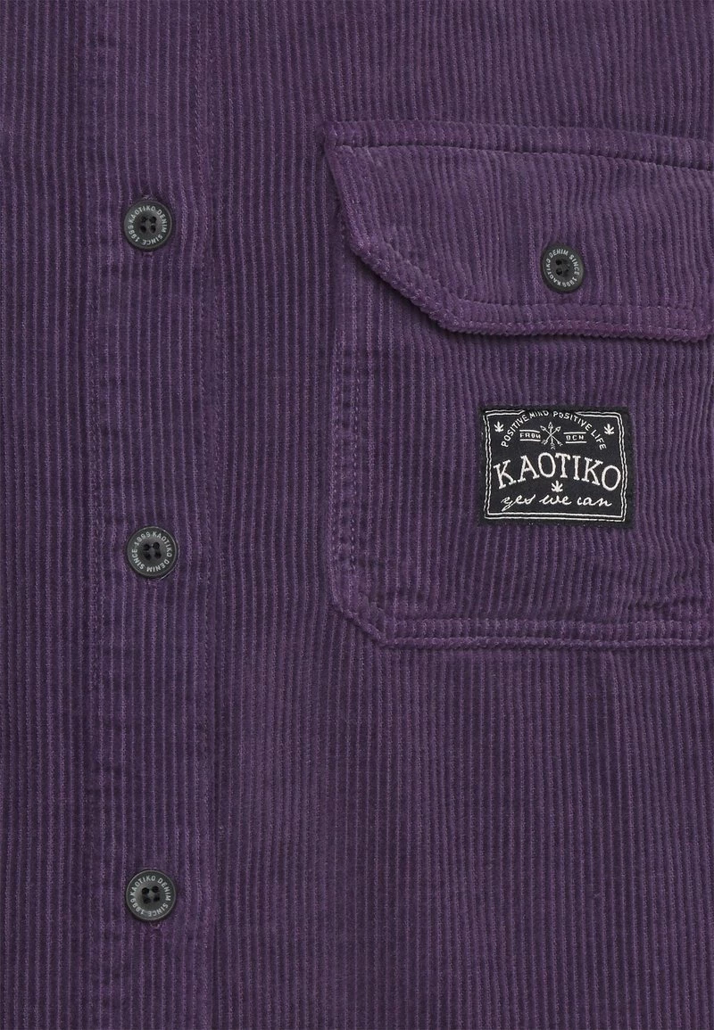 Kaotiko CAM CORDUROY UNISEX - Hemd - Lila 5 Kaotiko CAM CORDUROY UNISEX - Hemd - Lila – Bild 3