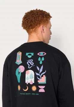 Kaotiko CREW MINIMAL UNISEX - Sweatshirt - Black -Kaotikoire Magasin dbf7b091679f43d0ad58dcc65b7711bb