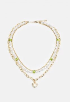 Fire & Glory - Damen SMULLI COMBI NECKLACE - Halskette - Gold-coloured