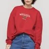 Kaotiko LARA SWEATSHIRT - Sweatshirt - Rot - Unisex 1 Kaotiko LARA SWEATSHIRT - Sweatshirt - Rot - Unisex -Kaotikoire Magasin e373844998924e52abdc6348b84e6b61