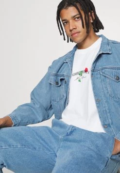 Kaotiko JACKET VINTAGE STAY TRUE UNISEX - Jeansjacke - Blue -Kaotikoire Magasin e4fb97ee93cf431cbf994034d29086e2