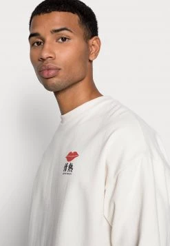 Kaotiko CREW LIPS JAPAN - Sweatshirt - Ivory - Herren -Kaotikoire Magasin e74bd4c0b5ba41fbb33478713ed11e6b