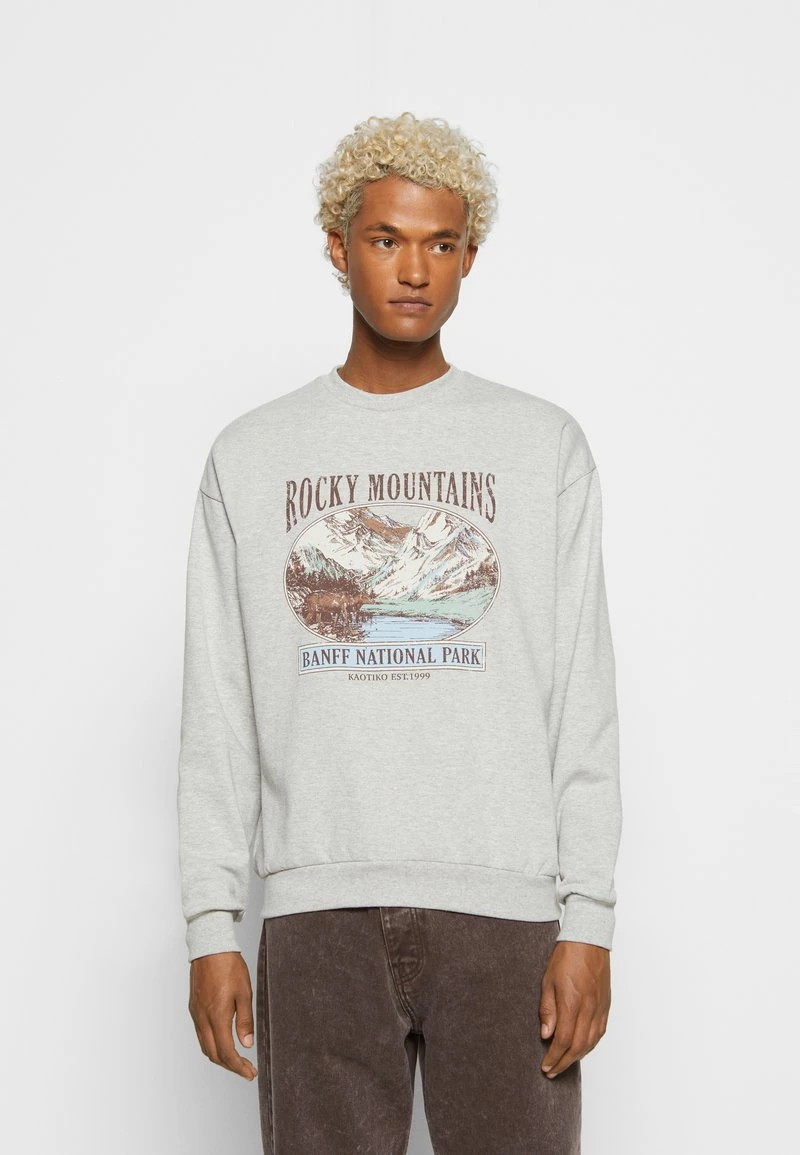 Kaotiko CREW ROCKS MOUNTAINS UNISEX - Sweatshirt - Grey 5 Kaotiko CREW ROCKS MOUNTAINS UNISEX - Sweatshirt - Grey – Bild 3