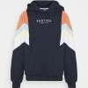 Kaotiko - Herren CAP EWAN - Sweatshirt - Navy/apricot -Kaotikoire Magasin f0899b16526941c98af42b337aab906f