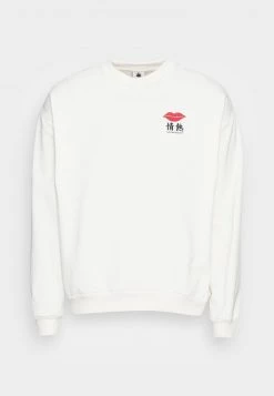 Kaotiko CREW LIPS JAPAN - Sweatshirt - Ivory - Herren -Kaotikoire Magasin f0ffbe5b560b4d1eb673a8ee48eb5eb9