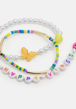 Fire & Glory - Damen VIBES BRACELET 3 PACK - Armband - Gold-coloured/multi -Kaotikoire Magasin f8d995019faf4715863becd9a3ee80c9