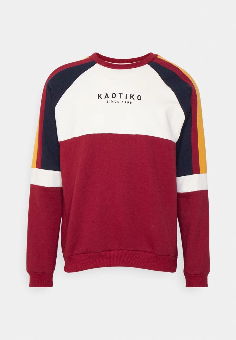Kaotiko - Herren CREW DENVER - Sweatshirt - Burgundy/marfil/mostaza/navy 6 Kaotiko - Herren CREW DENVER - Sweatshirt - Burgundy/marfil/mostaza/navy – Bild 4