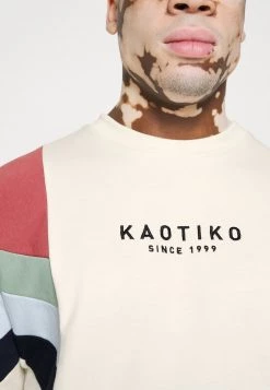 Kaotiko - Unisex CREW SEATTLE - Sweatshirt - Marfil/burgundy -Kaotikoire Magasin fab7ea15951c47e29b99dc678e5a6bfe