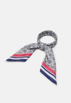 Fire & Glory - Damen FGLALLA SQUARE SCARF - Tuch - Cloud Dancer/grey/blue/red